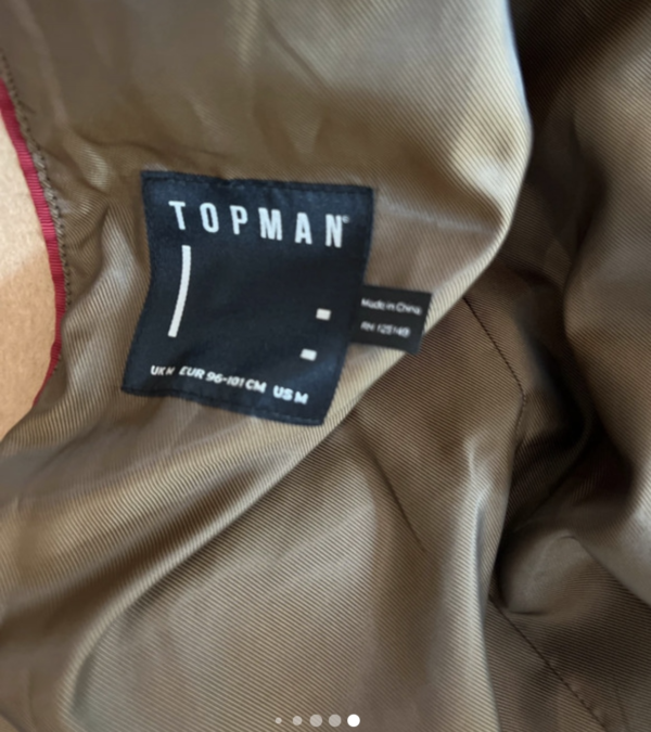 Top Man Coat Medium - Image 10